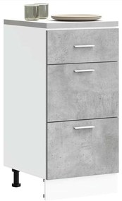 “Lyon” Alsószekrény betonszürke Gépi forgácsolt fa