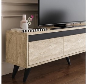 TV asztal/Szekrény Central (Travertin + antracit) . 1102038