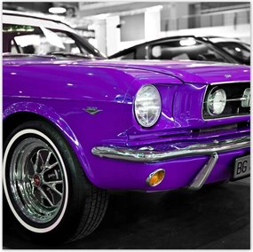Poszter 70x70 Lila Ford Mustang