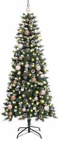 Mű karácsonyfa LED -es lámpákkal Zöld 150 cm PVC