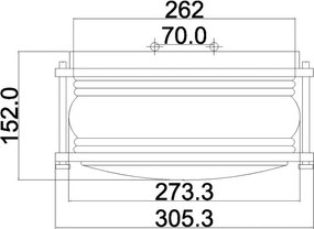 Kichler Ashland Bay KL-ASHLANDBAY-F-BU Mennyezeti Lámpa 1x60W/E27 IP44