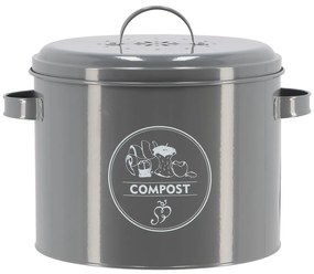 Szürke komposztálható hulladék gyűjtő 6,3 l Secret Du Potager – Esschert Design