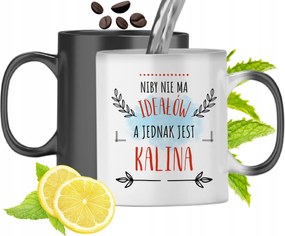 Mágikus Bögre Kalina Fekete Színváltós, fényképes nyomattal