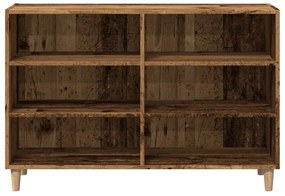 antik fa színű szerelt fa tálalószekrény 103,5 x 35 x 70 cm