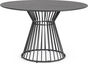 Acél kerek kerti étkezőasztal ø 120 cm Austin – Bizzotto