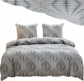 Ágyneműhuzat garnitúra 160x200 Lepedővel 4 részes Szürke Lepedő