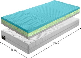 Matrac, hab, 90x195, BE KATARÍNA 10 NEW