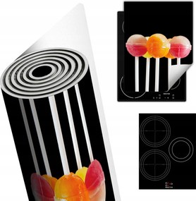 Tűzhelyvédő Szőnyeg Asztali Dekoráció 40x52 fekete nyalóka