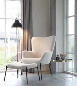 Venezia dohányzóasztal, üveg, sárgaréz színű acél 48x48cm