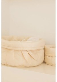 Krémszínű textil gyerek tárolódoboz szett 2 db-os ø 30x20 cm Bambie Natural – Lorena Canals