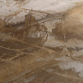 Kép - Barna absztrakció (90x60 cm)