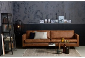 Barna bőrutánzat kanapé 277 cm Rodeo – WOOOD