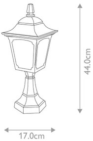 Elstead - Kültéri lámpa CHAPEL 1xE27/100W/230V IP44