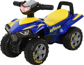 HOMCOM Pedál Nélküli Quad Gyerekeknek 18-36 Hónapos Korig - Quad Kerékpár Fénnyel, Duhannyal és Titkos Tárolóval, 60x31x42 cm Kék | Aosom