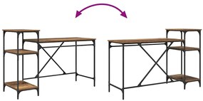 vidaXL Asztal Öreg fa 135 x 50 x 90 cm Faanyag