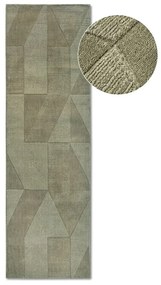 Zöld kézi szövésű gyapjú futószőnyeg 80x250 cm Ursule – Villeroy&amp;Boch