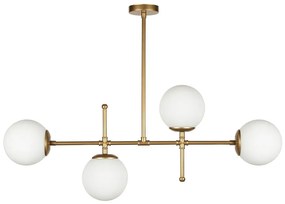 Kruva aranyszínű függőlámpa, magasság 57 cm - Squid Lighting
