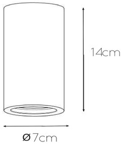 Lucide 35100/14/31 - Mennyezeti lámpa GIPSY 1xGU10/35W/230V
