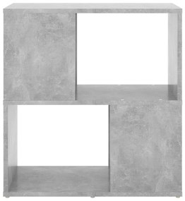 betonszürke szerelt fa könyvszekrény 60 x 24 x 63 cm