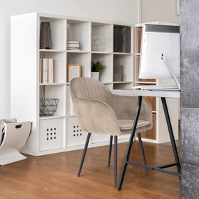Dizájnos fotel Zirky (szürkésbarna). 1016336