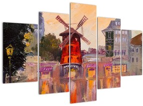 Kép - Moulin rouge, Párizs, Franciaország (150x105 cm)