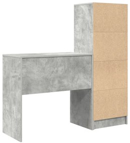 tárolós íróasztal beton szürke feltárt fa