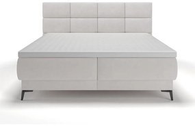 Kontinentális franciaágy 160 cm Riviera 160 (ágyráccsal és matraccal) (tárolóhellyel) (szürke + fekete) . 1099644
