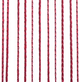2 db burgundi vörös zsinórfüggöny 100 x 250 cm