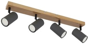 Globo 57911-4G - Spotlámpa ROBBY 4xGU10/35W/230V szürke/barna