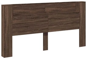 Fejtámla polcokkal Barna Tölgy 200 x 16,5 x 103,5 cm Faanyag