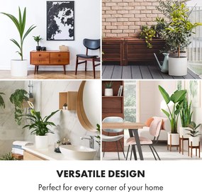 Blumfeldt Gendt, virágcserép, felső virágcserép, 3 db-os készlet, S / M / L méretek, fiberstone, beltér / kültér