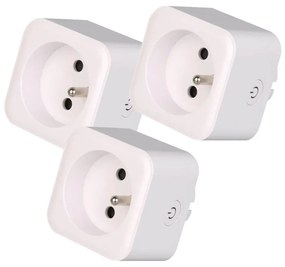 Immax NEO 07762C - KÉSZLET 3x Intelligens aljzat NEO LITE 3680W/230V/16A Wi-Fi Tuya