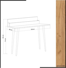 Rammi Oak íróasztal