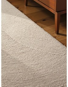 Világos natúr színű kézi szövésű gyapjú futószőnyeg 80x300 cm Eleni Natural White – Hanse Home