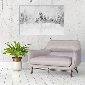 Kép - Szarvas a tónál (90x60 cm)