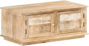 Tömör mangófa dohányzóasztal 90 x 49 x 37 cm