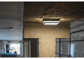 Kanlux 33347 – LED Kültéri mennyezeti lámpa érzékelővel BENO LED/24W/230V 4000K Antracit IP54