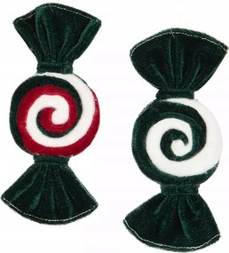 Bombák Medálok Cukorka karácsonyfa dísz dekoráció lépcső ajtó 2 db