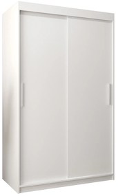 Ruhásszekrény 120 cm Toki (matt fekete + matt fehér). 1064803