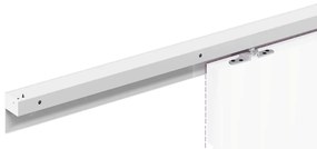 ezüst alumínium ötvözet tolóajtó fémszerelék készlet 183 cm