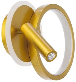 LED fali spotlámpa MONET LED/15W/230V arany