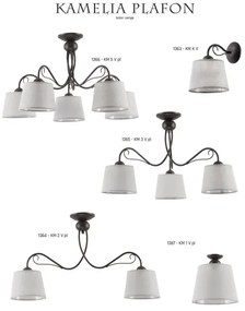 Jupiter 1365 - KM 3 PV - KAMELIA mennyezeti lámpa 3xE27/60W/230V