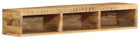 tömör nyers mangófa falra szerelhető TV-szekrény 100x30x19 cm
