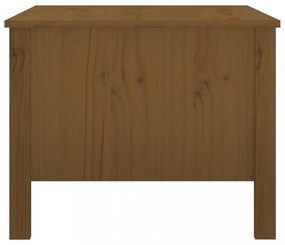 mézbarna tömör fenyőfa dohányzóasztal 100 x 50 x 40 cm