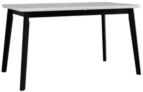 Asztal Victorville 175Fehér, Fekete, 75x80x140cm, Hosszabbíthatóság, Közepes sűrűségű farostlemez, Fa, Részben összeszerelt