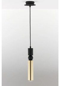 Jupiter 2006 - Csillár zsinóron ALAS 1xGU10/10W/230V arany/fekete