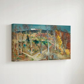 Vászonkép Kert Fás lejtő Julian Falat 1914r. 70x50cm