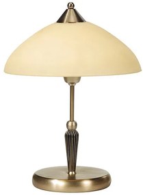 RABALUX-8172 Regina bronz színű asztali lámpa,krém üveg búrával 1XE14 40W Ø 300