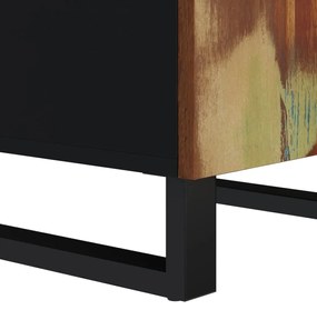 tömör újrahasznosított fa tálalószekrény ajtóval 40x31x75 cm