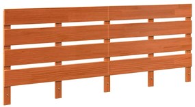 Fejtámla fejtámlával Viaszbarna 200.5 x 3 x 80 cm Tömör fenyőfa